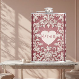 French Country Opulent Baroque Scrollwork Grandeur Flachmann