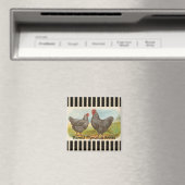 French Country Rooster Hen Poultry Kühlschrankmagn Magnet (In Situ (Geschirrspüler))