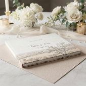 French Country Toile Wedding Guest Book Gästebuch