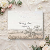 French Country Toile Wedding Guest Book Gästebuch