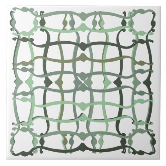 French countryside sage green tile fliese (Vorderseite)