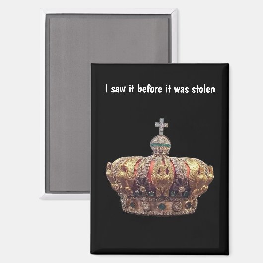 French Crowned Jewels Before Theft Magnet (Vorderseite/Rückseite)