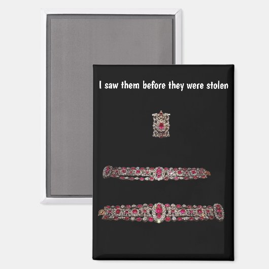 French Crowned Jewels Before Theft Magnet (Vorderseite/Rückseite)