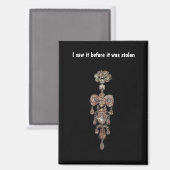 French Crowned Jewels Before Theft Magnet (Vorderseite/Rückseite)