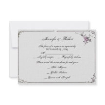 French Deko Frame Posh Wedding Response Card