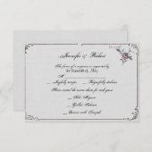 French Deko Frame Posh Wedding Response Card RSVP Karte (Vorne/Hinten)