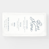 French Estate Wedding Bar Menu Sign Banner (Horizontal)