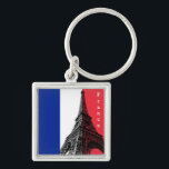 French flag & Eiffel Tower - France /sports fans Schlüsselanhänger<br><div class="desc">Keychains: France & Eiffel Tower - love my country and French flag travel,  national patriots /sports fans</div>