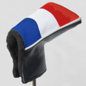 French flag golf headcover (3/4 Vorderseite)