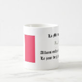 French Flag & National Anthem Title & Some Lyrics Kaffeetasse (Mittel)