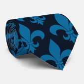 French fleur de lis pattern Parisian Krawatte (Gerollt)