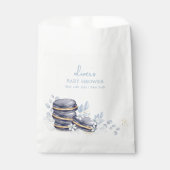 French Floral Bonjour Bébé Macaron Babydusche Geschenktütchen (Vorderseite)