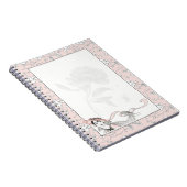 French Floral Fashion Lady Vintag Notizblock (Rechte Seite)