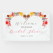 French Florals Sweet Berry Grapes Brautparty Banner (Horizontal)