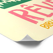 French Folk Art Print Floral Rabbit Exhibition Poster (Ecke)