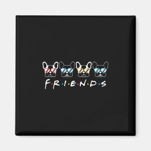 French Friends Bulldog Lover Gift Magnet