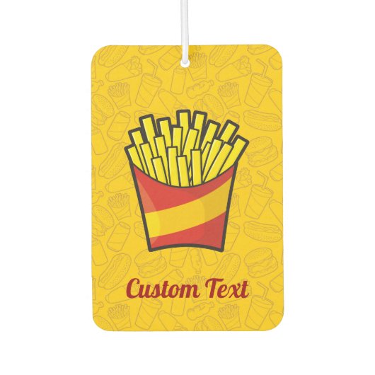 French Fries Air Freshener Autolufterfrischer (Vorderseite)