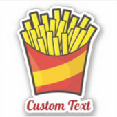 French Fries Aufkleber (Vorderseite)