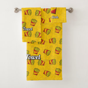 French Fries Badhandtuch Set