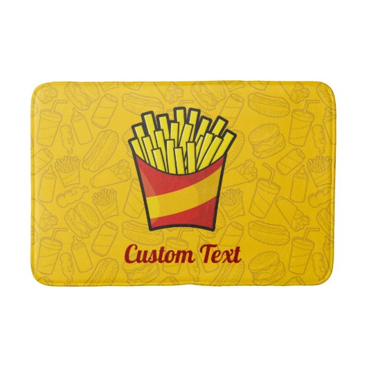 French Fries Bath Mat Badematte (Vorderseite)
