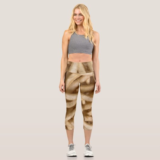 French Fries Capri Leggings (Vorderseite)