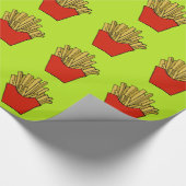 French Fries Design Geschenkpapier (Ecke)