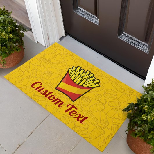 French Fries Doormat Fußmatte