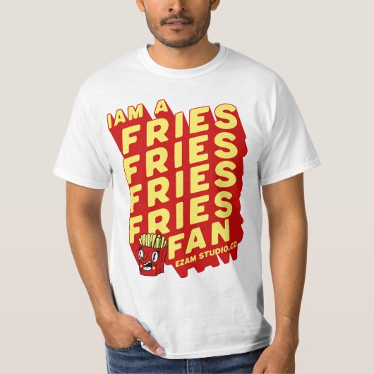 "French Fries Fan - Spaß und spielerisches Design" T-Shirt (Vorderseite)