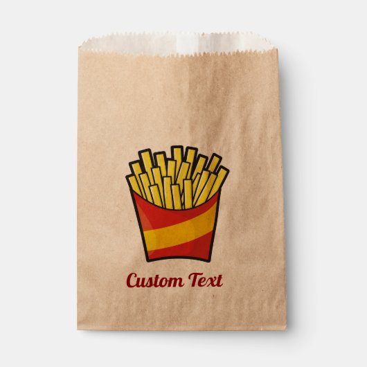 French Fries Favor Bag Geschenktütchen (Vorderseite)