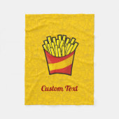 French Fries Fleece Blanket (Vorderseite)