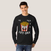 French Fries Fryday Friday Everyday Fries Lover Gi T-Shirt (Vorne ganz)