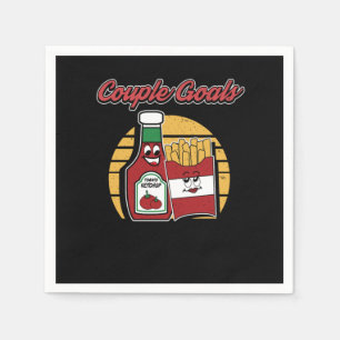 French Fries Funny Potato Puns Hochzeit Brautgarte Serviette