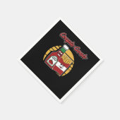 French Fries Funny Potato Puns Hochzeit Brautgarte Serviette (Ecke)