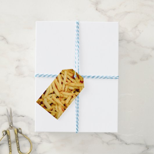 French Fries Geschenkanhänger (Mit Garn)