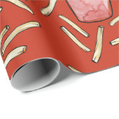 French Fries Geschenkpapier (Rolleneckpunkt)
