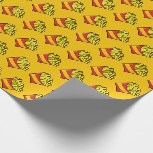 French Fries Geschenkpapier (Ecke)
