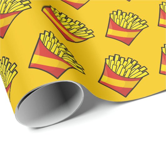 French Fries Geschenkpapier (Rolleneckpunkt)