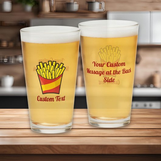 French Fries Glas