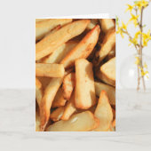 French Fries greeting card Karte (Gelbe Blume)