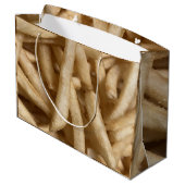 French Fries Große Geschenktüte (Rückseite Schrägansicht)