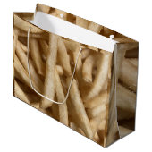French Fries Große Geschenktüte (Vorderseite Schrägansicht)