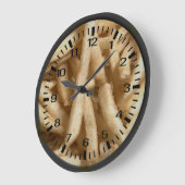 French Fries Große Wanduhr (Winkel)