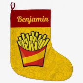 French Fries Großer Weihnachtsstrumpf (Vorderseite)