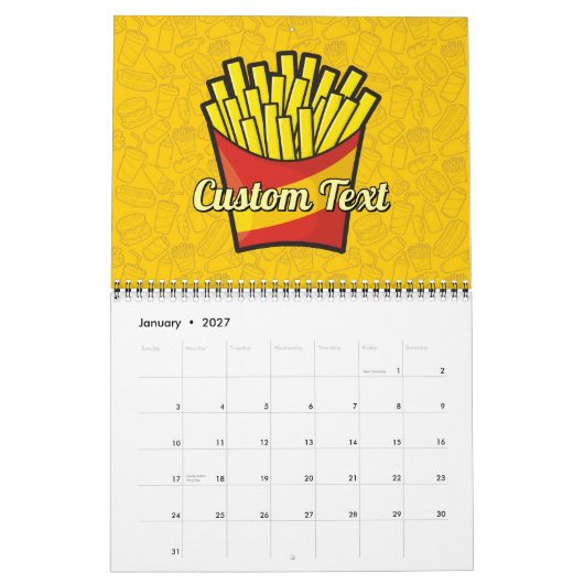 French Fries Kalender (Jan 2027)