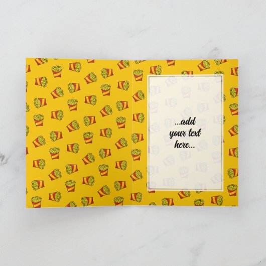 French Fries Karte (Innenseite)