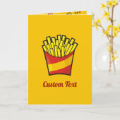 French Fries Karte (Gelbe Blume)