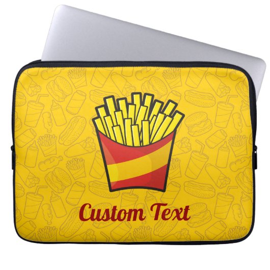 French Fries Laptop Sleeve (Vorderseite)