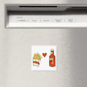 French Fries Liebe Ketchup Magnet (In Situ (Geschirrspüler))