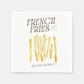 French Fries Lovers Funny Serviette (Vorderseite)