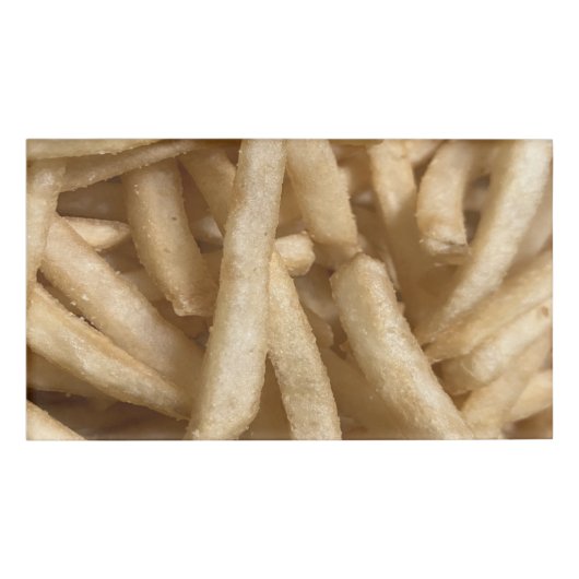 French Fries Namenschild (Vorderseite)